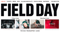 Desktop Screenshot of fielddayfestivals.com